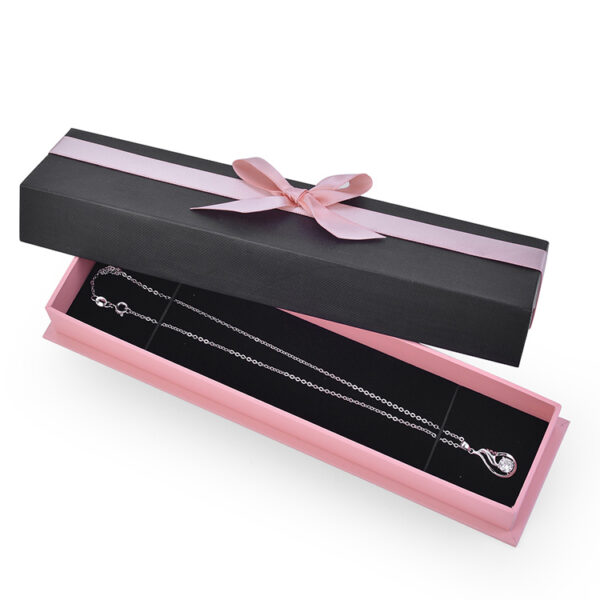 Wholesale Customized Package Cheap Paper Jewelry Box Ribbon Box