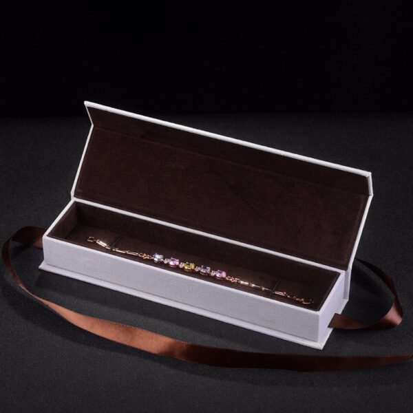 Wholesale Customized Package Jewelry Paper Box Magnetic Ribbon Box