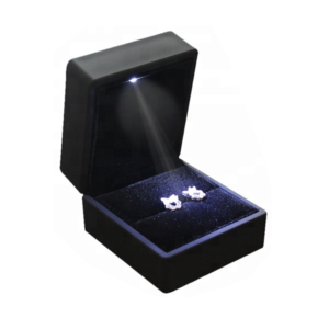 Wholesale Customized Package High-end Jewelry Lacquer LED Light Earring Box