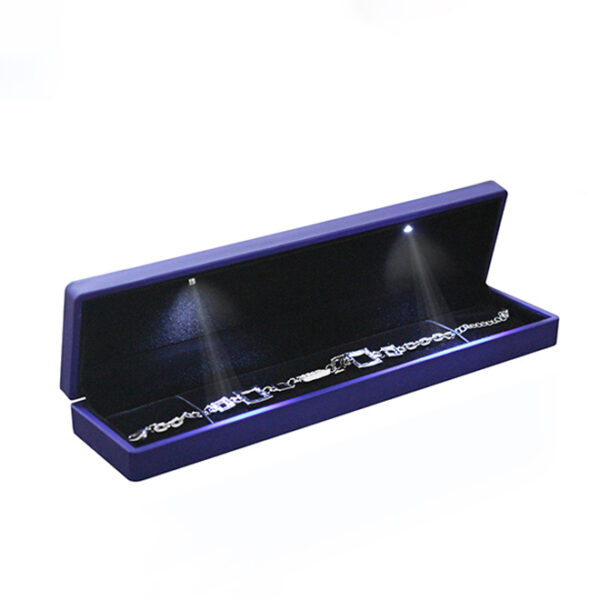 Wholesale Customized Package High-end Jewelry Lacquer LED Light Bracelet Box