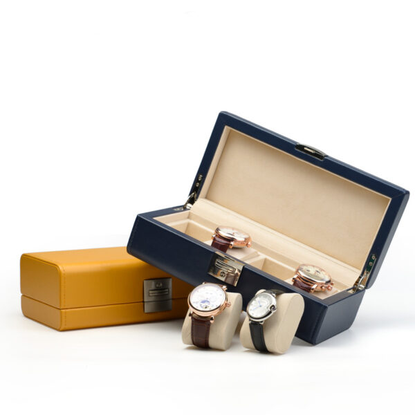 Wooden PU Leather Watch Box Jewelry Box