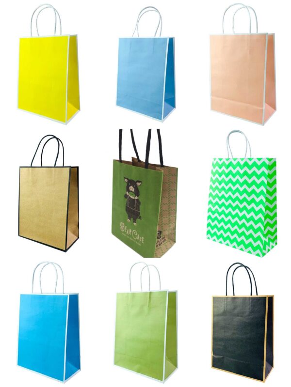 eco-friendly jewelry gift paper bag shopping cute kraft paper bag