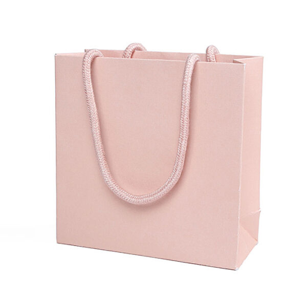 eco-friendly jewelry gift paper bag shopping luxury paper bag embeded rope