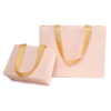 eco-friendly jewelry gift paper bag shopping luxury paper bag ribbon handle