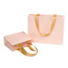 eco-friendly jewelry gift paper bag shopping luxury paper bag ribbon handle