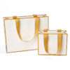 eco-friendly jewelry gift paper bag shopping luxury paper bag ribbon handle