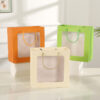 eco-friendly jewelry gift paper bag shopping luxury paper bag pvc window