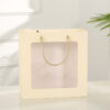 eco-friendly jewelry gift paper bag shopping luxury paper bag pvc window