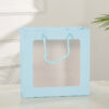 eco-friendly jewelry gift paper bag shopping luxury paper bag pvc window nylon rope