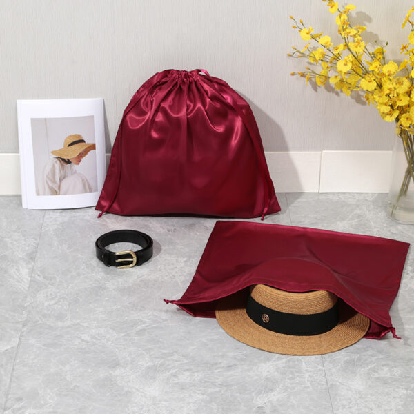 satin waxed rope dust bag dust pouch women bag silk cloth pouch belt bag