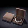 flocking iron box for diamond stone gem luxury box glossy laquer jewelry box