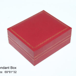 high quality red leather paper plastic black jewelry box for ring bangle pendant bracelet gold foil