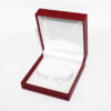 high quality red leather paper plastic black jewelry box for ring bangle pendant bracelet gold foil