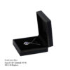 leather paper plastic black jewelry box for ring bangle pendant bracelet