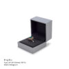 grey leather paper plastic jewelry box for ring bangle pendant bracelet necklace