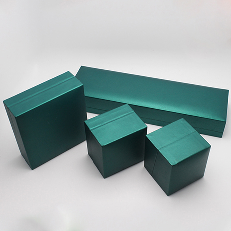 Classic Green Leather Economic Jewelry Box Hallfung Package