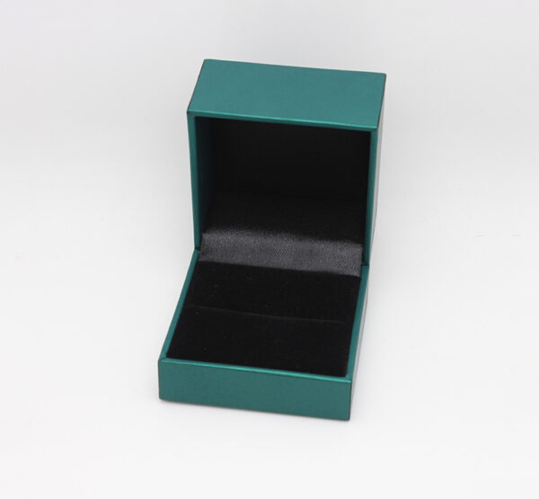 green leather paper plastic jewelry box for ring bangle pendant bracelet necklace