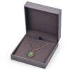 grey smooth touching paper microfiber plastic jewelry box for ring bangle pendant bracelet necklace