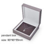 pu leather paper plastic black jewelry box for ring bangle pendant bracelet