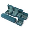 pu leather paper plastic jewelry set box for ring bangle pendant bracelet necklace