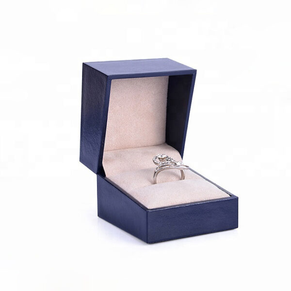 leather paper plastic bevel jewelry box for ring bangle pendant bracelet necklace