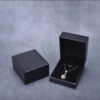 leather paper plastic bevel jewelry box for ring bangle pendant bracelet necklace