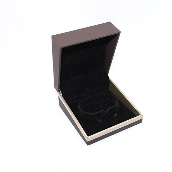 leather paper plastic bevel jewelry box for ring bangle pendant bracelet necklace