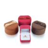 velvet plastic rounded angle jewelry box for ring bangle pendant bracelet necklace