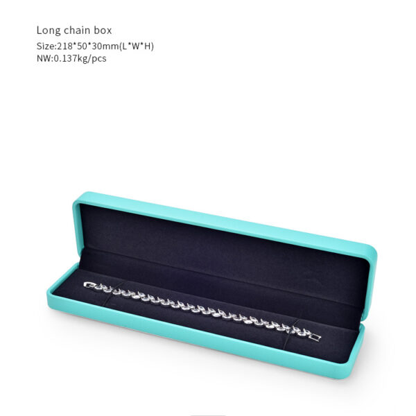 leather paper plastic bevel jewelry box for ring bangle pendant bracelet necklace