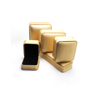 leather paper plastic bevel jewelry box for ring bangle pendant bracelet necklace