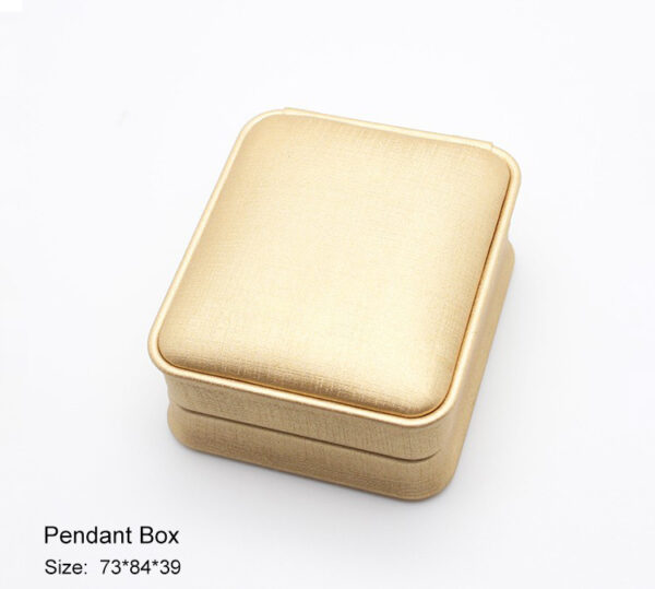 leather paper plastic bevel jewelry box for ring bangle pendant bracelet necklace