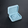 velvet plastic rounded angle jewelry box for ring bangle pendant bracelet necklace