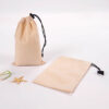 plastic fastener drawstring rope cotton jewelry pouch gift packaging