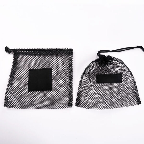 nylon drawstring rope cotton mesh jewelry pouch gift packaging