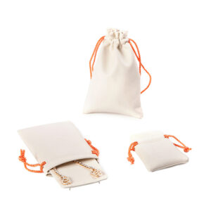 drawstring rope microfiber jewelry pouch gift packaging