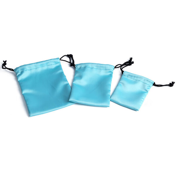 drawstring satin jewelry pouch silk bag