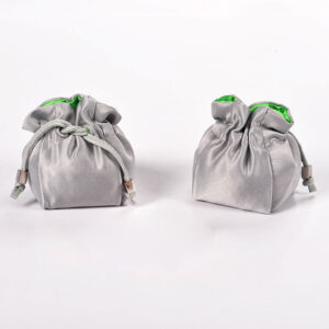 ribbon drawstring rope satin jewelry pouch silk bag gift packaging