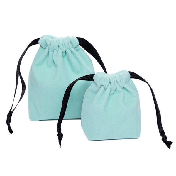 drawstring rope velvet jewelry pouch gift packaging