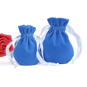 drawstring rope velvet jewelry pouch gift packaging