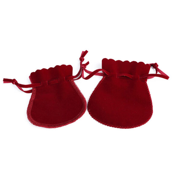 drawstring rope velvet jewelry pouch gift packaging