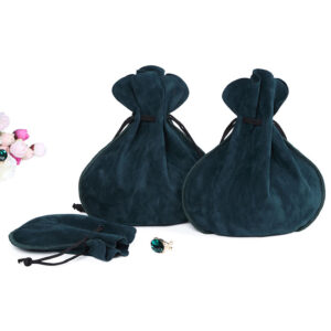 drawstring rope velvet jewelry pouch gift packaging